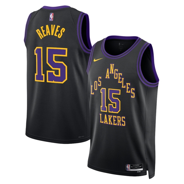 Los Angeles Lakers Trikot Austin Reaves Nike 2025-26 City Edition Schwarz Swingman - Herren Los Angeles Lakers Trikot Austin Reaves Nike 2025-26 City Edition Schwarz Swingman - Herren